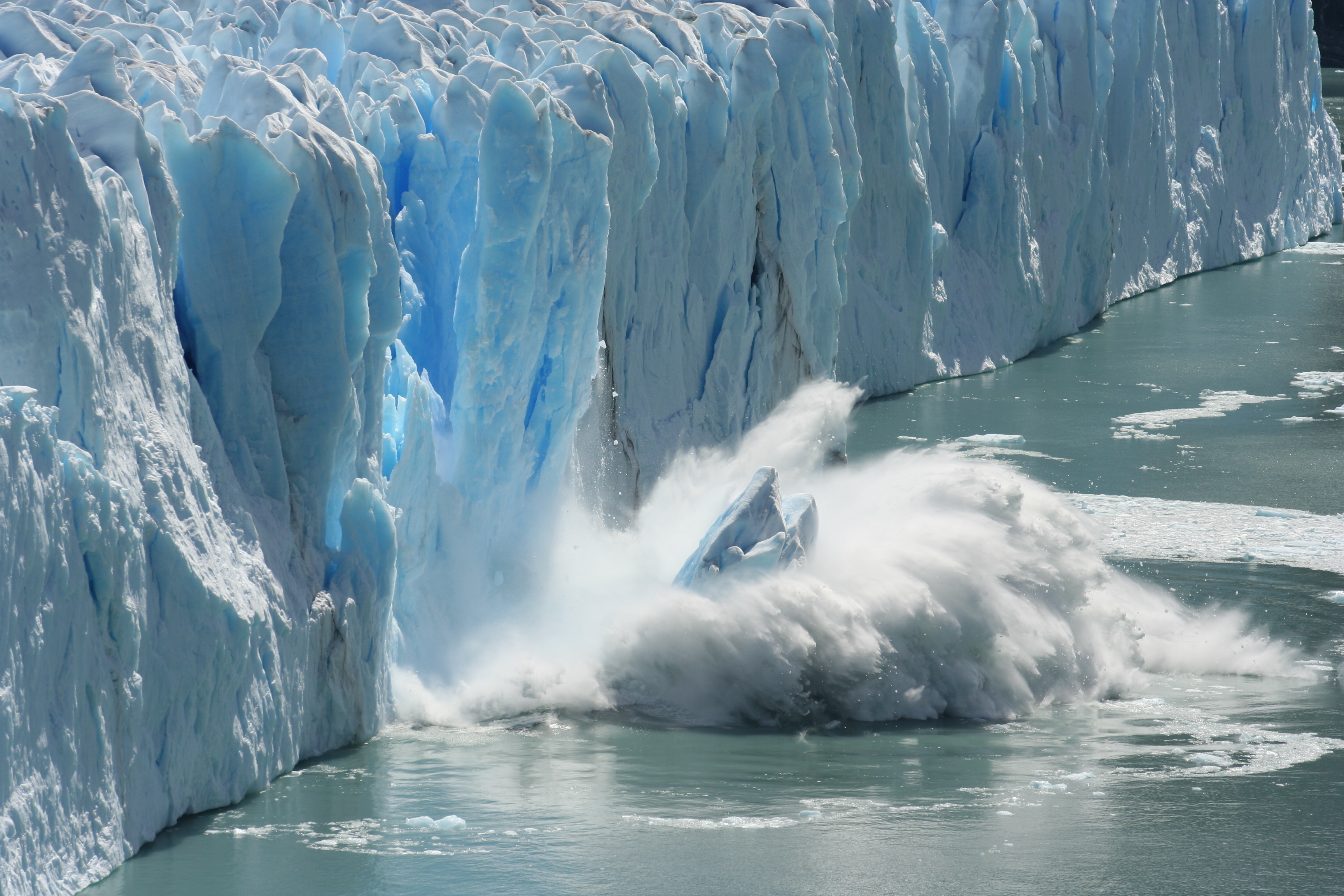 Melting glacier in the Antarctic