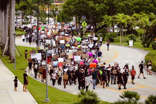 Black Lives Matter protest march.