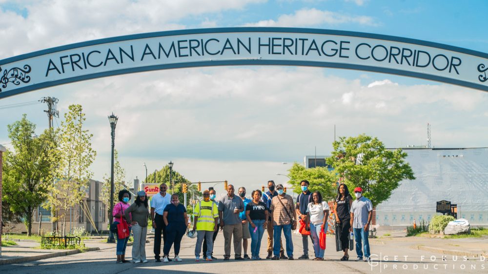 East Side Avenues 2020 Community-Based Real Estate Development Training Class tours the Michigan Street African American Heritage Corridor