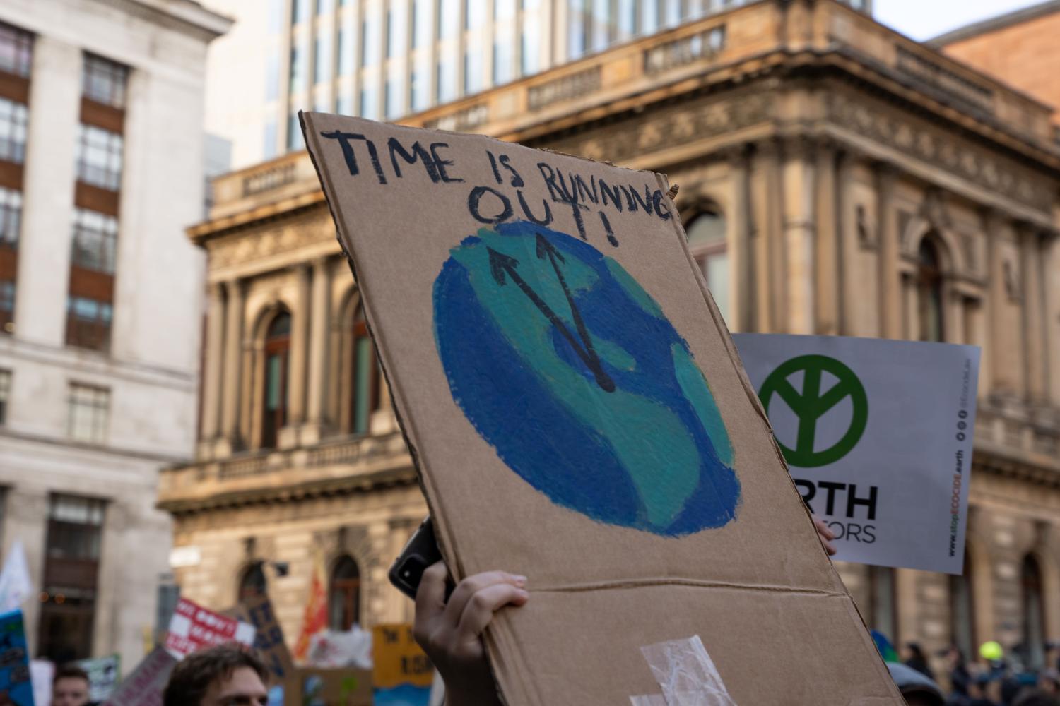 Glasgow, UK - November 5th 2021: Activists at COP26 Youth March
