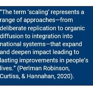 The term scaling represents a range of approaches.