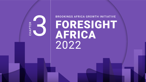 Foresight Africa, chapter 3