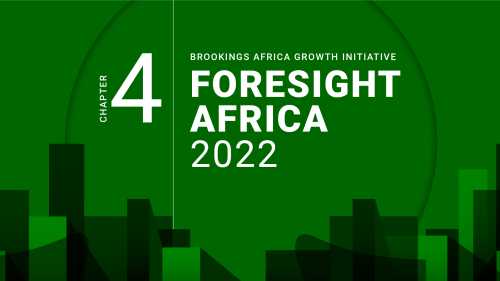Foresight Africa 2022, chapter 4