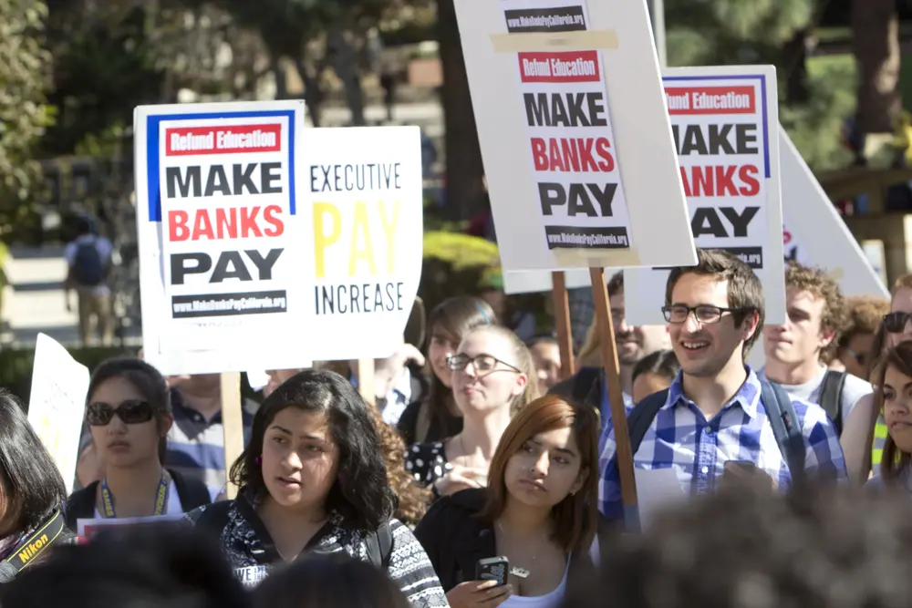 Protesting banks