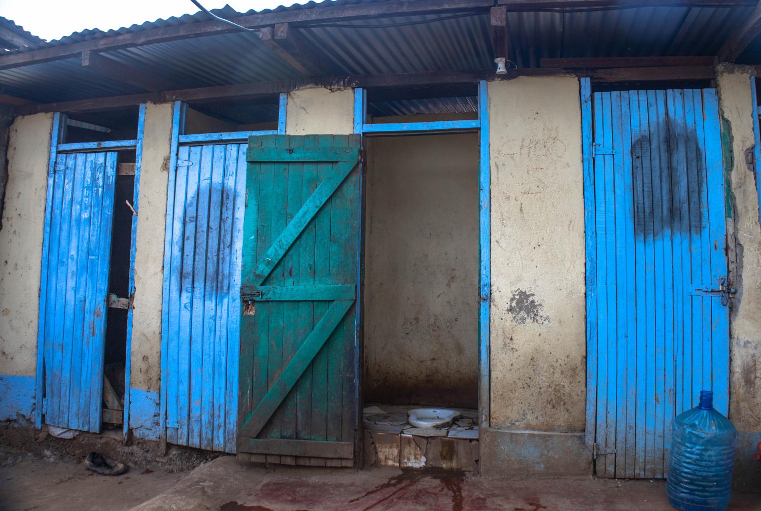 A close view of a local community public toilet in Kibera.World Toilet Day is an official United Nations international observance day on 19 November to inspire action to tackle the global sanitation crisis Worldwide. This is always set as a reminder of proper sanitation and the importance of having a toilet across our local neighborhoods to avoid the spreading and contracting of diseases amongst ourselves and also protect our waters and climate against pollution from the disposal of flying toilet bags. (Photo by Donwilson Odhiambo / SOPA Images/Sipa USA)No Use Germany.