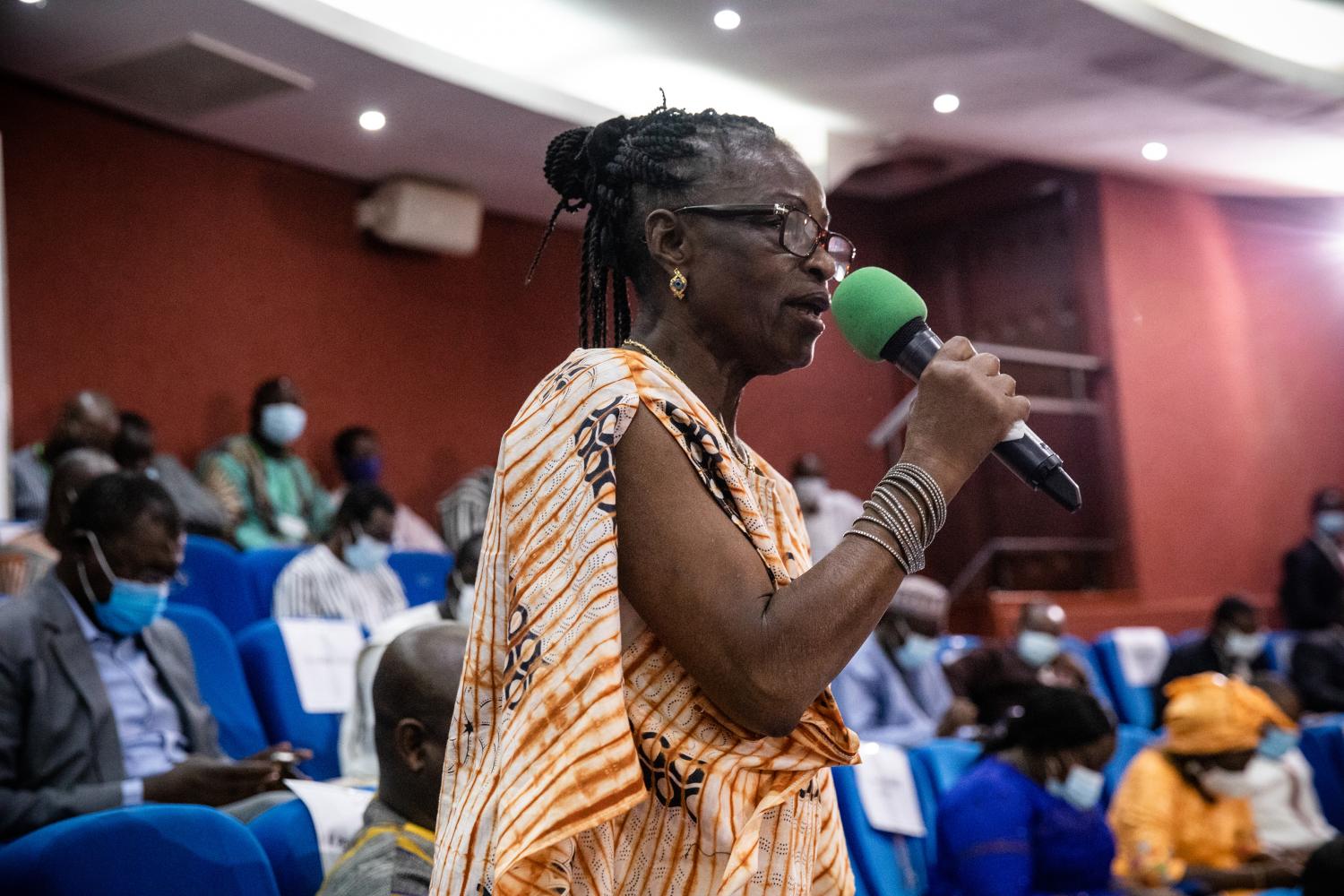 Deputy Germaine Pitroipa in the National AssemblyLa deputee Germaine Pitroipa a l Assemblee Nationale. NO USE FRANCE