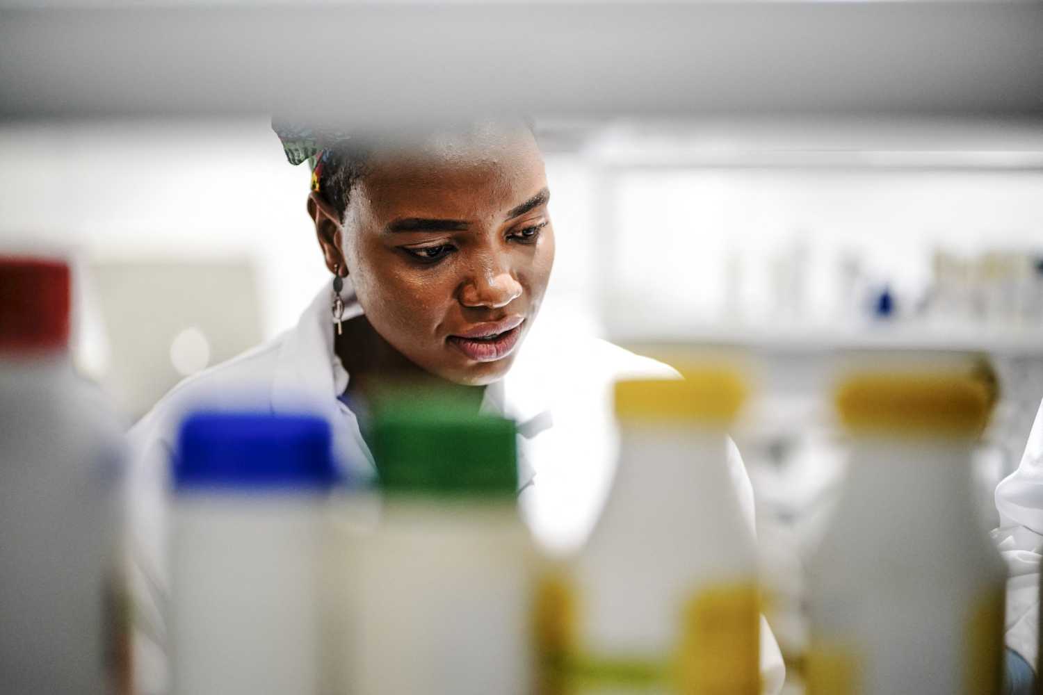 Scientists and technicians involved in the research, development and manufacture of Corona Virus Testing Kits in a laboratory facility near Cape Town, Western Cape, South Africa, RSA on April 21, 2020. Photo by Jacques Marais/RealTime/ABACAPRESS.COMNo Use South Africa.
