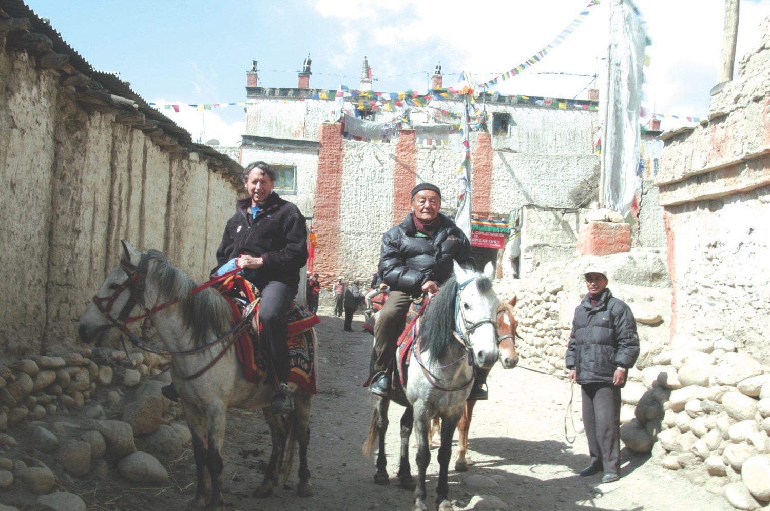 Richard Blum on horse in Nepal