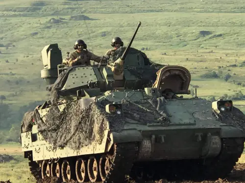 This photo of an M2A3 Bradley Fighting Vehicle from C Co, 1-66 AR, 3rd Armored Brigade Combat Team, 4th Infantry Division was taken in in Cincu, Romania in July 2017 during NATO’s Sabre Guardian 2017 – the largest live fire exercise in Romania since World War Two. Photo by: John Gilliam