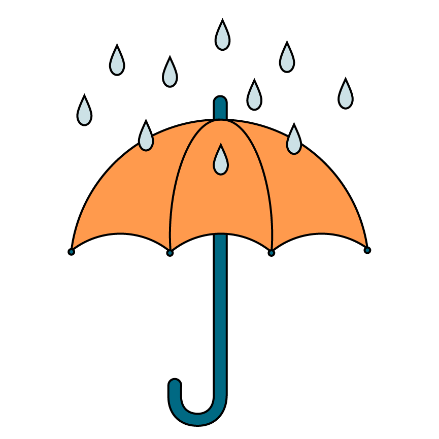 Illustration of an umbrella