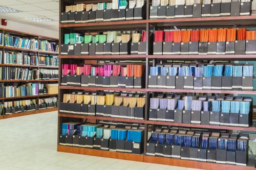 Journals in a library