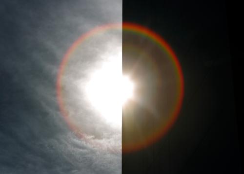 The sun is seen over a house wall in Munich April 7, 2011. In the past few weeks, exceptional weather conditions have led to unprecedented ozone depletion over the Arctic.  REUTERS/Michaela Rehle (GERMANY - Tags: SPORT ENVIRONMENT)