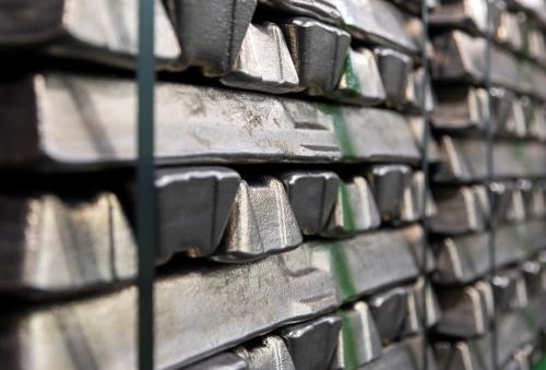 Aluminium blocks are seen in Wagner Automotiv industry in Gradacac, Bosnia and Herzegovina February 8, 2022. REUTERS/Dado Ruvic/Illustration