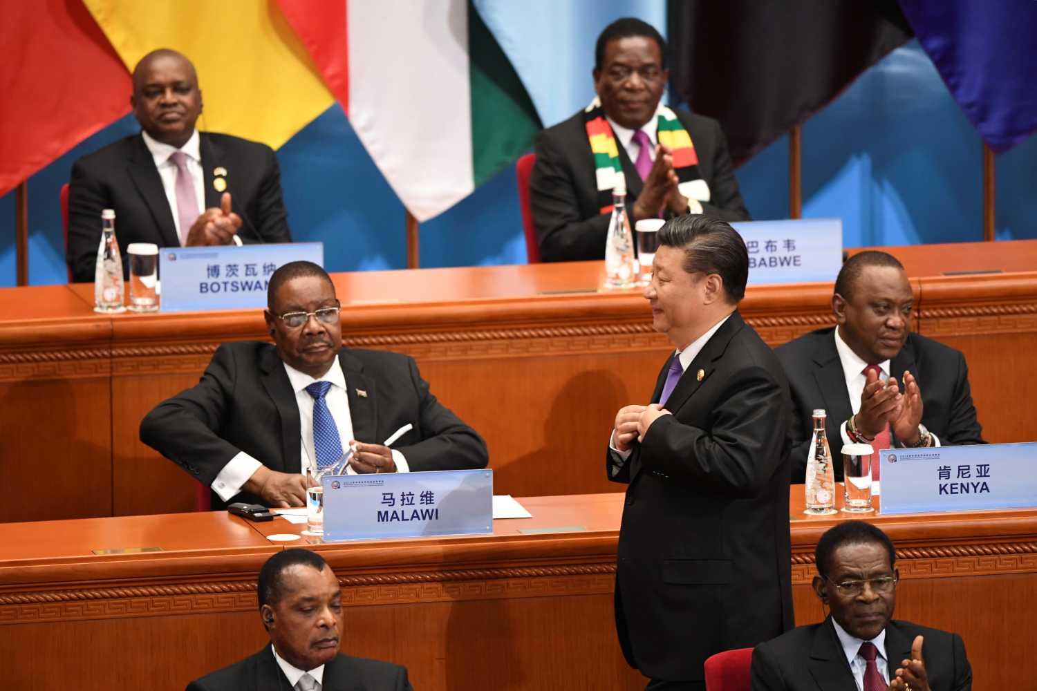 China's President Xi Jinping walks on before his speech during the opening ceremony of the Forum on China-Africa Cooperation at the Great Hall of the People in Beijing September 3, 2018. Madoka Ikegami/POOL Via REUTERS