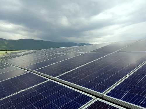 Captive solar power plant installed for the needs of a flower farm in Kenya