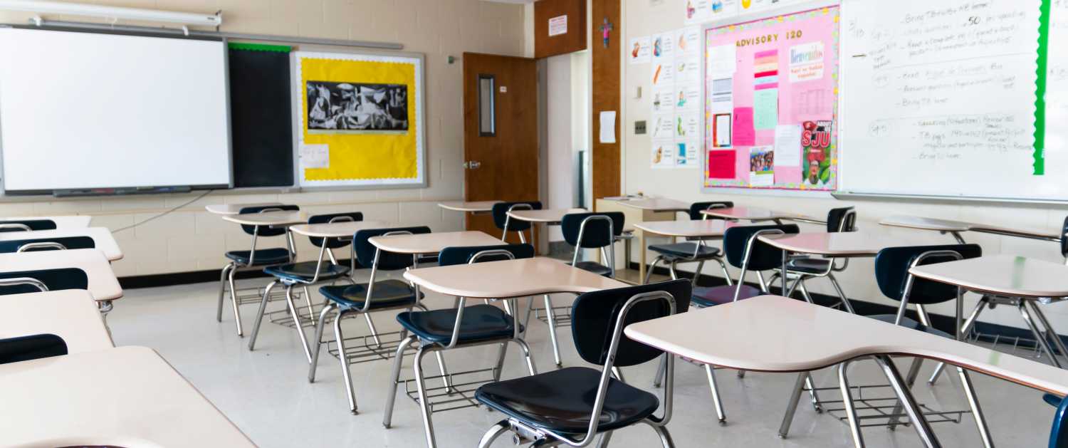 high school classroom