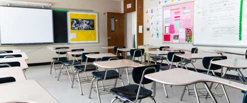 high school classroom