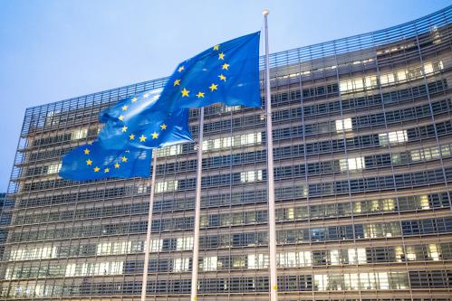 The Berlaymont, headquarters of the European Commission.Le Berlaymont, siege de la Commission europeenne.NO USE FRANCE