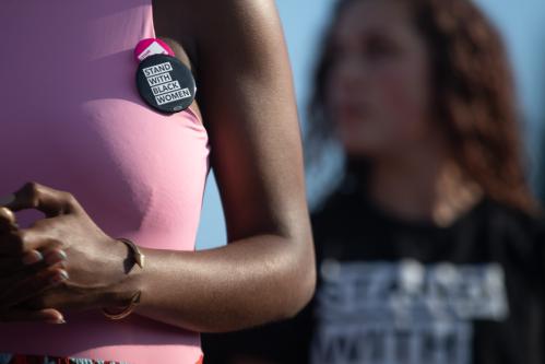 Members of Harriets Wildest Dreams and Bans Off Our Bodies led rallies in front of the U.S. Supreme Court in Washington, D.C., on June 24, 2022. That morning, the court’s conservative majority ruled 6-3 in the case Dobbs v. Jackson. This ruling brings an end to the federal protection of abortion access granted by Roe v. Wade and Planned Parenthood v. Casey. States across the country fully closed all abortion clinics shortly after the ruling was handed down. Despite the court’s ruling, around 61 percent of the U.S. supports access to abortion in most cases, according to a poll by the Pew Research Center. (Photo by Zach Brien/NurPhoto)NO USE FRANCE