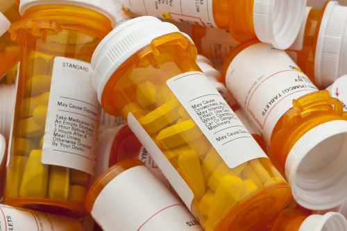 Prescription drug bottles