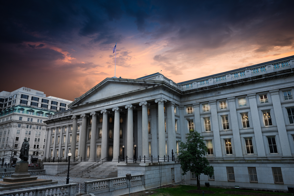 Exterior,Of,United,States,Department,Of,Treasury,Daytime
