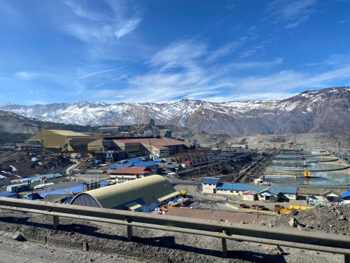 FILE PHOTO: The Codelco El Teniente copper mine, the world's largest underground copper mine is shown near Rancagua, Chile August 13, 2020. Picture taken through a window. REUTERS/Fabian Cambero/File Photo