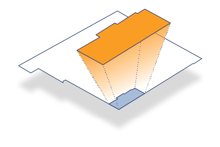 isometric map representation of lea county, New Mexico