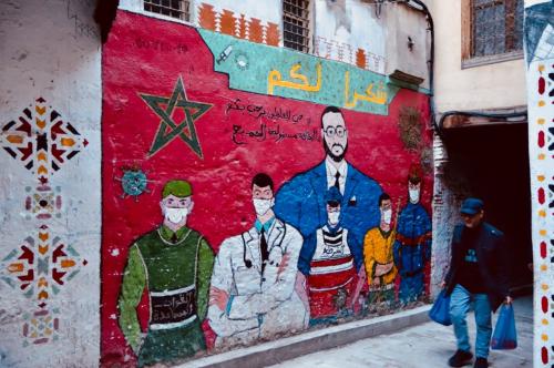 Fes, Morocco mural ignores women essential workers