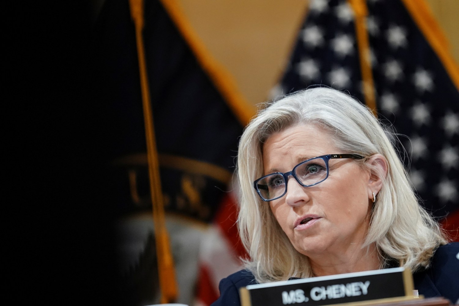 Vice Chair U.S. Representative Liz Cheney (R-WY) attends the third of eight planned public hearings of the U.S. House Select Committee to investigate the January 6 Attack on the United States Capitol, on Capitol Hill in Washington, U.S. June 16, 2022. REUTERS/Sarah Silbiger