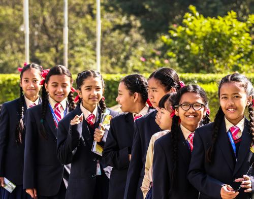 female Nepali students