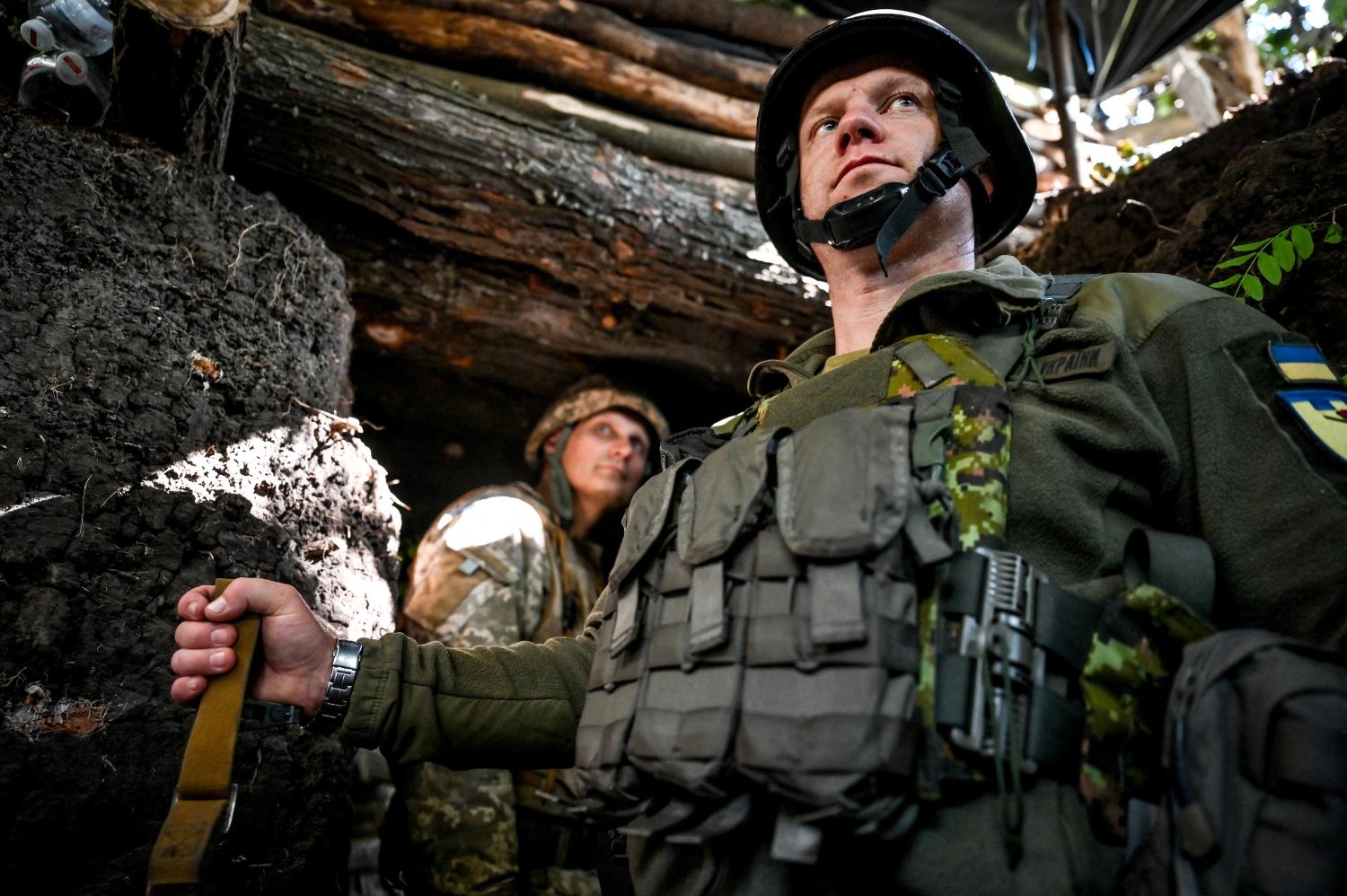 Zaporizhzhia Region, Ukraine - September 21, 2022 - Fighters of the Melitopol separate battalion of Zaporizhzhia TRO currently hold back the enemy in the Zaporizhzhia direction, Zaporizhzhia Region, south-eastern Ukraine. Photo by Dmytro Smoliyenko/Ukrinform/ABACAPRESS.COMNo Use Russia.