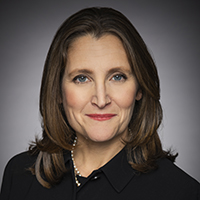 Chrystia Freeland Official Portrait/ Portrait officiel Ottawa, ONTARIO, Canada on 20 November, 2019. © HOC-CDCCredit: Mélanie Provencher, House of Commons Photo Services