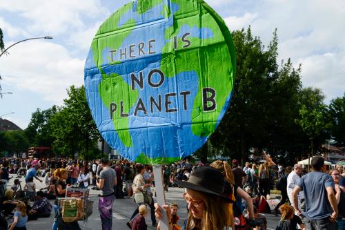 GERMANY, Hamburg, peaceful protest rally on St. Pauli against G-20 summit GERMANY, Hamburg, protest rally on St. Pauli against G-20 summit in july 2017 *** DEUTSCHLAND, Hamburg, St. Pauli, Protest Demo gegen G20 Gipfel und Klimawandel Hamburg Germany No Use Switzerland. No Use Germany. No Use Japan. No Use Austria