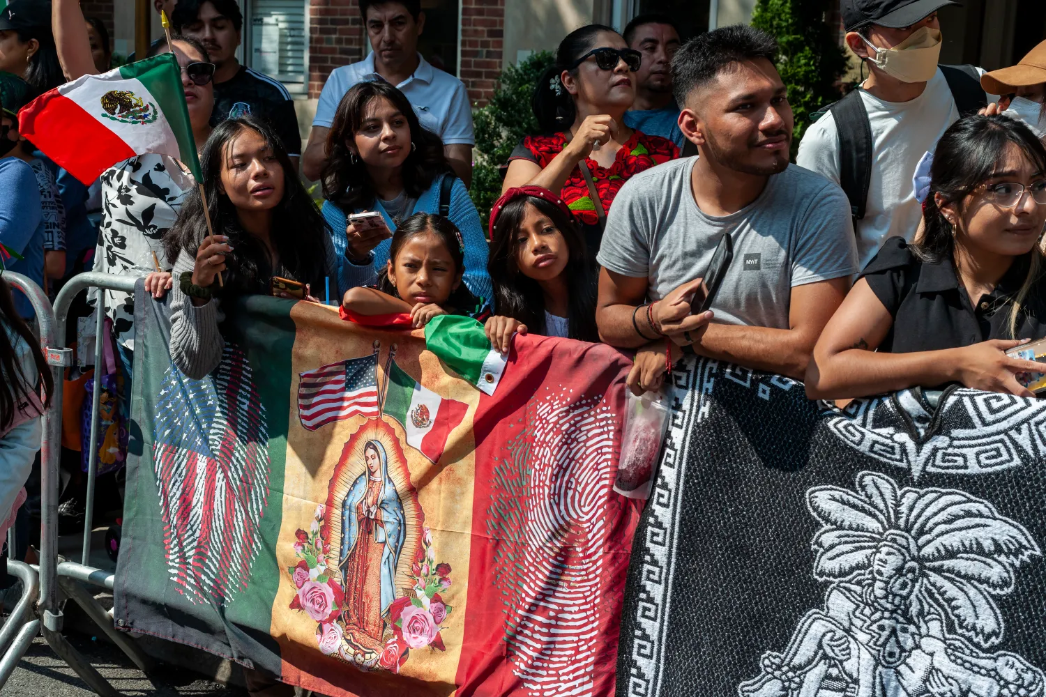 Mexican-Americans gather on Madison Avenue in New York on Sunday, September 18, 2022 for the annual Mexican Independence Day Parade. The parades that take place from the spring into the fall in New York celebrate the cultural diversity of the city. (ÂPhoto by Richard B. Levine)No Use Germany.