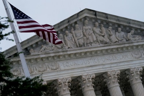 FILE PHOTO: The U.S. Supreme Court building is seen in Washington, U.S., October 2, 2022. REUTERS/Elizabeth Frantz/File Photo