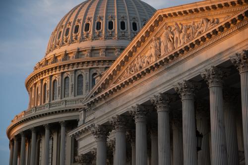 A general view of the U.S. Capitol Building at dawn, in Washington, D.C., on Wednesday, November 2, 2022. (Graeme Sloan/Sipa USA)No Use Germany.