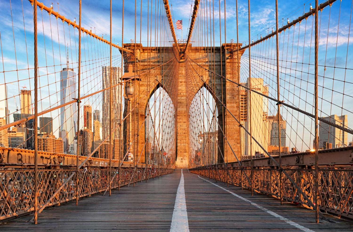 Brooklyn Bridge, New York City, nobody