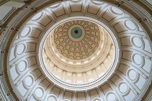 The dome of the Texas Statehouse