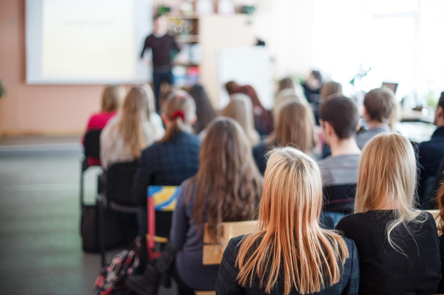 Students in class