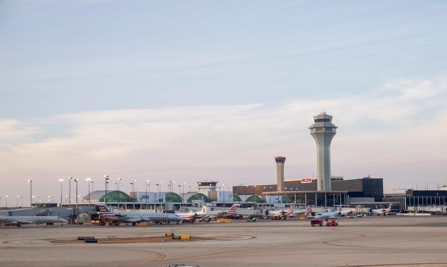 CHICAGO, USA - FEBRUARY 10, 2017: O'Hare Airport in Chicago. USA