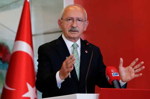 Kemal Kilicdaroglu, the leader of the main opposition Republican People's Party (CHP), speaks during a news conference in Ankara, Turkey October 11, 2021. REUTERS/Cagla Gurdogan