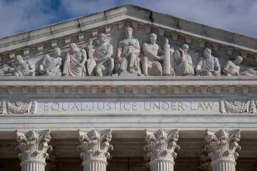 A general view of the U.S. Supreme Court, in Washington, D.C., on Friday, January 27, 2023. (Graeme Sloan/Sipa USA)No Use Germany.