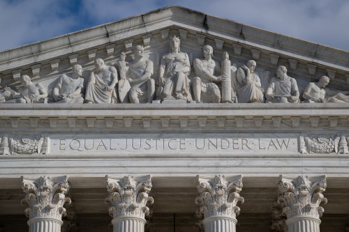 A general view of the U.S. Supreme Court, in Washington, D.C., on Friday, January 27, 2023. (Graeme Sloan/Sipa USA)No Use Germany.