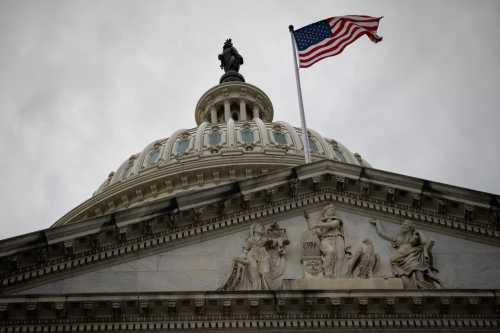 A general view of the U.S. Capitol, in Washington, D.C., on Thursday, February 9, 2023. (Graeme Sloan/Sipa USA)No Use Germany.