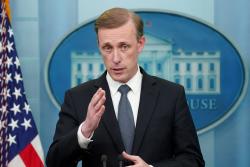 U.S. national security adviser Jake Sullivan speaks to reporters during a press briefing at the White House in Washington, U.S., July 11, 2022. REUTERS/Kevin Lamarque