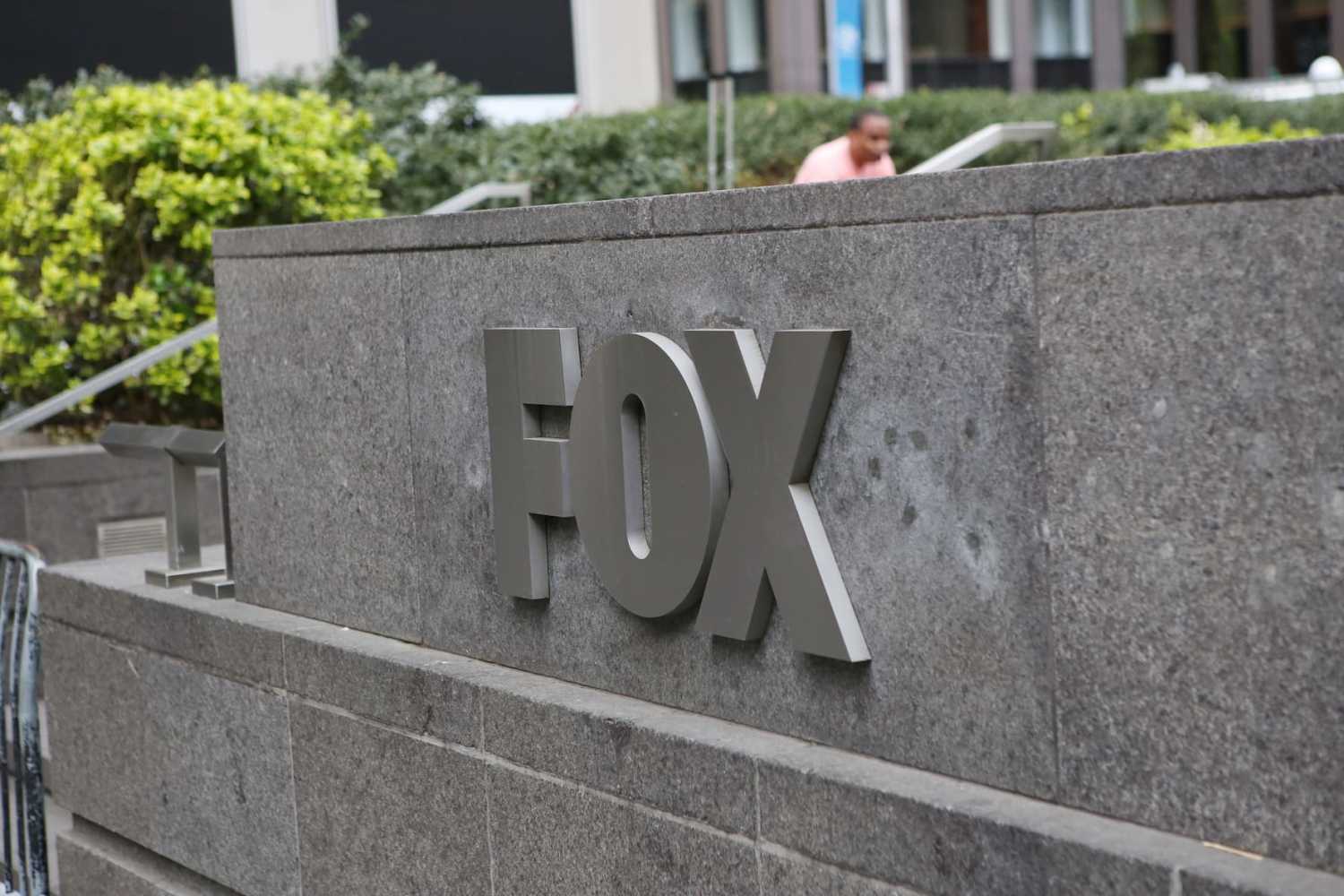 Outside of the Fox News corporate building in New York, NY on April 15, 2023. Dominion Voting Systems vs Fox News trial begins the week of April 17, 2023 (Photo by udo salters photography/Sipa USA)No Use Germany.
