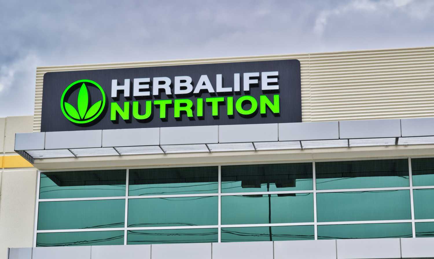 Herbalife sign on building