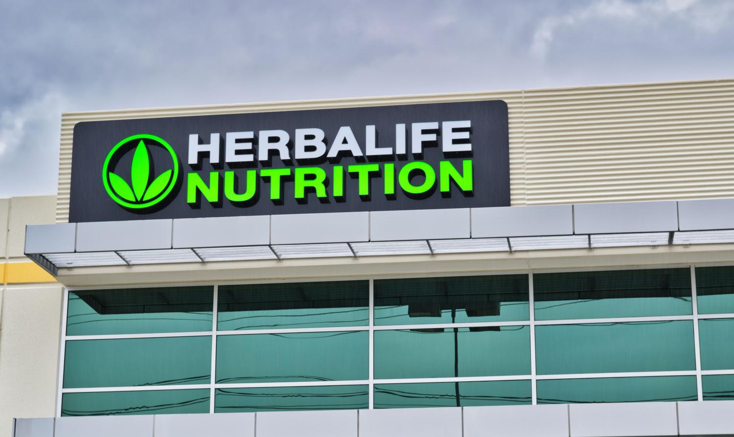 Herbalife sign on building