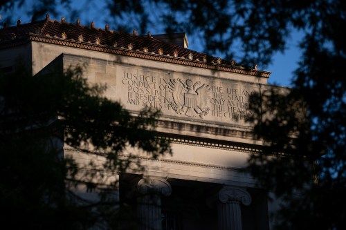 A general view of the Robert F. Kennedy U.S. Department of Justice Building, in Washington, D.C., on Friday, September 9, 2022. (Graeme Sloan/Sipa USA)No Use Germany.