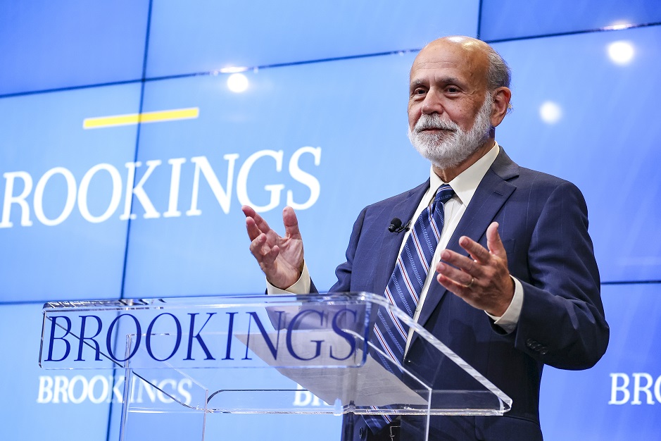 Ben Bernanke speaking at Brookings